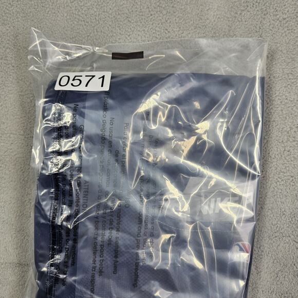 Nike Pro MLB Dri-Fit Shirt Mens Large Gray Blue 3/4 sleeve Under Shirt Raglan - Picture 11 of 11